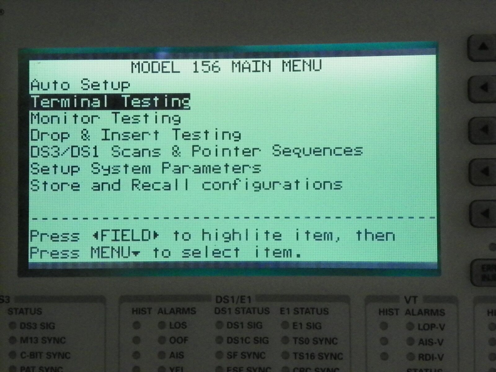 HP CERJAC 156MTS E4480A Sonet Maintenance Test Set HP CERJAC 156MTS E4480A Sonet Maintenance Test Set